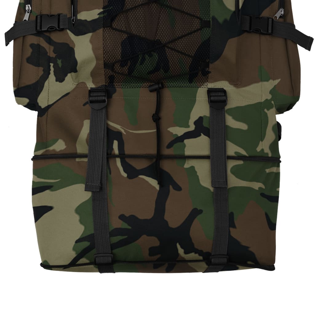 Army-Style Backpack XXL 100 L Camouflage Pattern