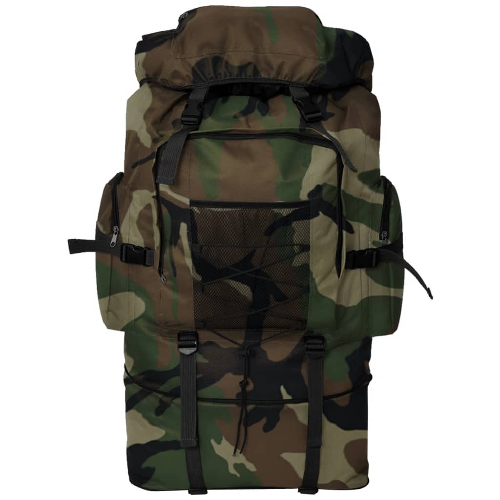 Army-Style Backpack XXL 100 L Camouflage Pattern